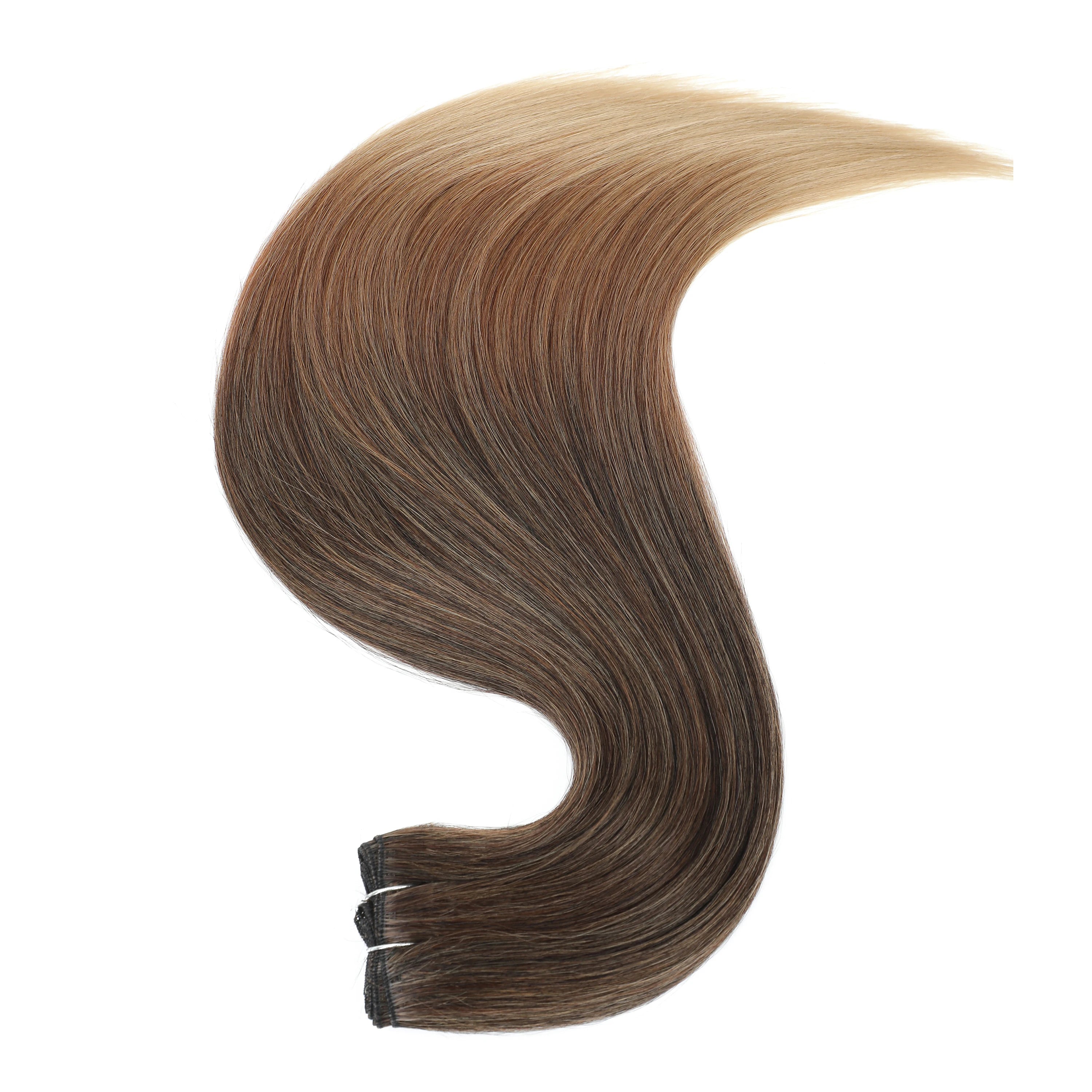 24-32 Inch Bio Protein Straight Hair Bundles Synthetic High Temperature 150g 200g Ombre Brown M888 Orange Soft Hair Weaving