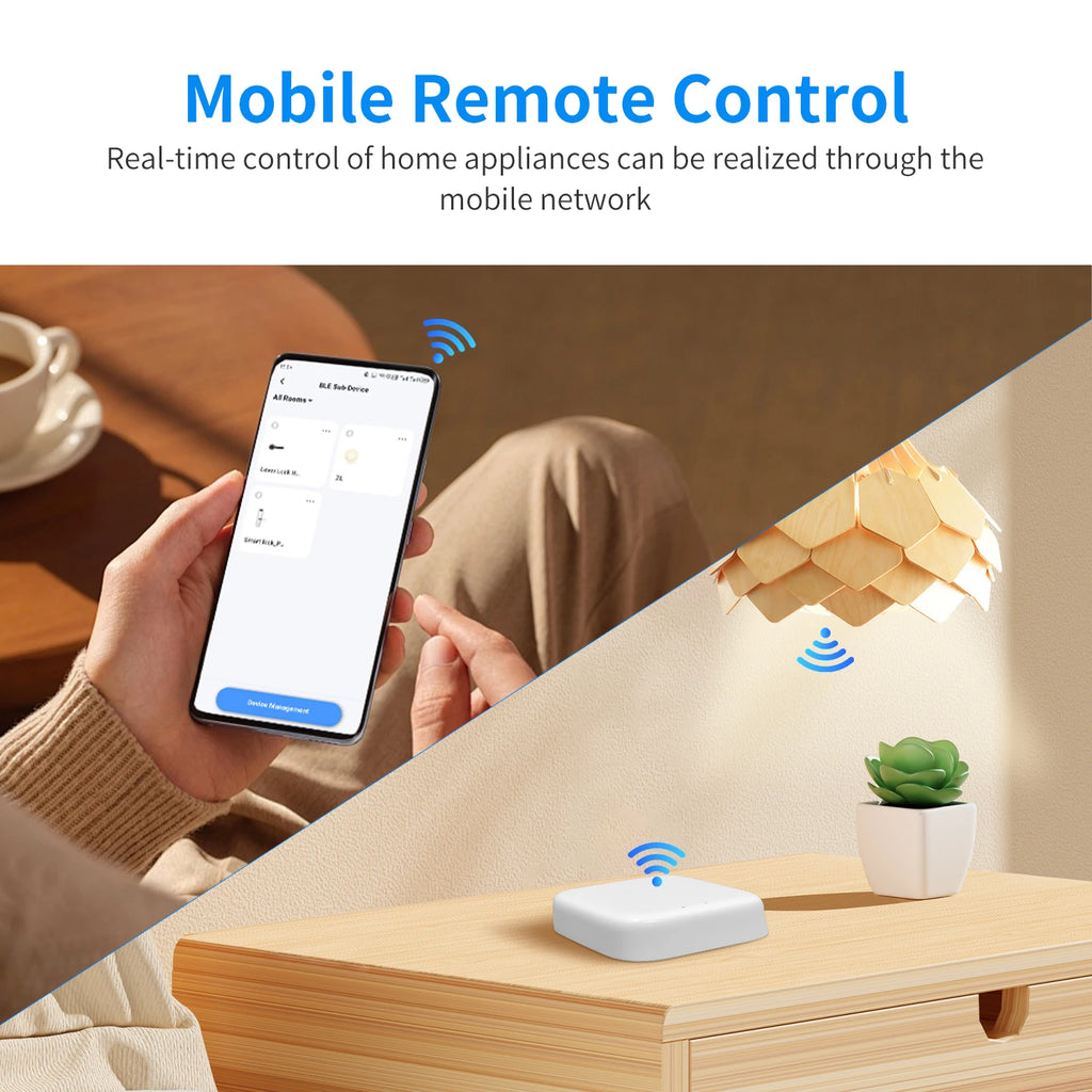 Tuya Bluetooth Multi-mode Gateway Hub Smart Home Wireless Control Hub Smart Life App Control Works With Alexa