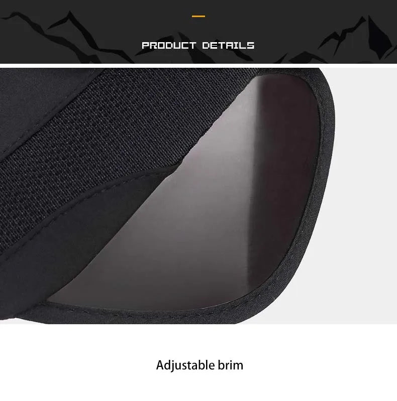 New Summer Outdoor Sport Casual Sports Empty Cap Men's Fishing Widened Pull-Out Brim Sunshade Sun Protection Hat Women