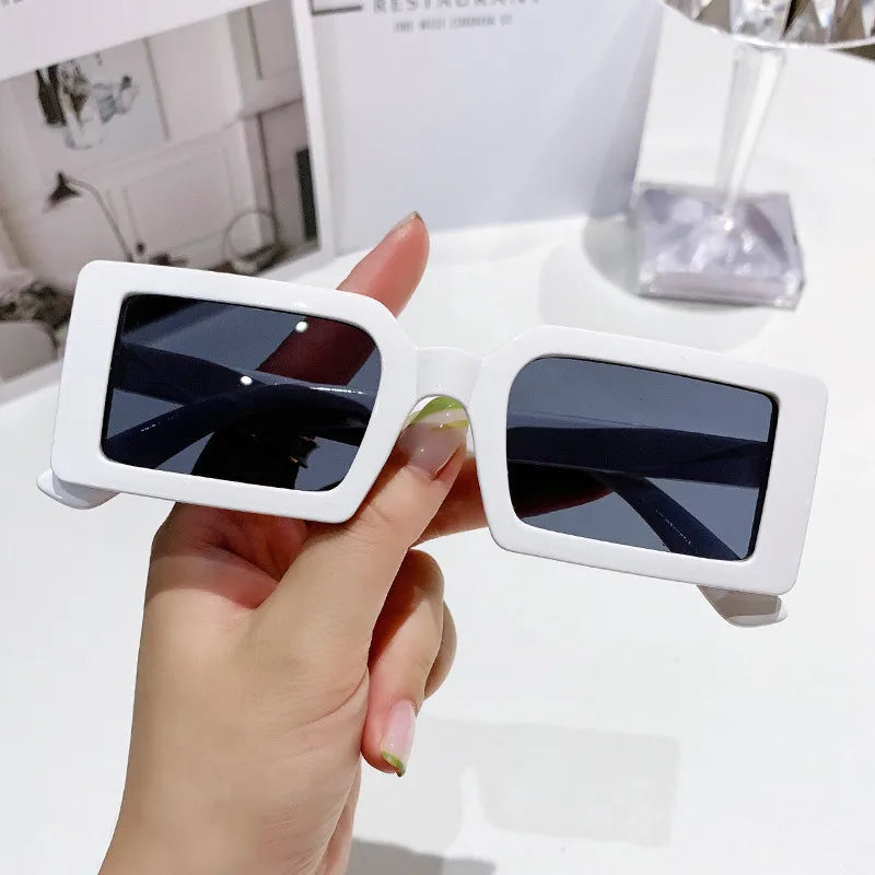 New Small Frame Rectangle Sunglasses Women's Fashion Jelly Color Sun Glasses Women Summer Travel Eyewear UV400 Oculos De Sol