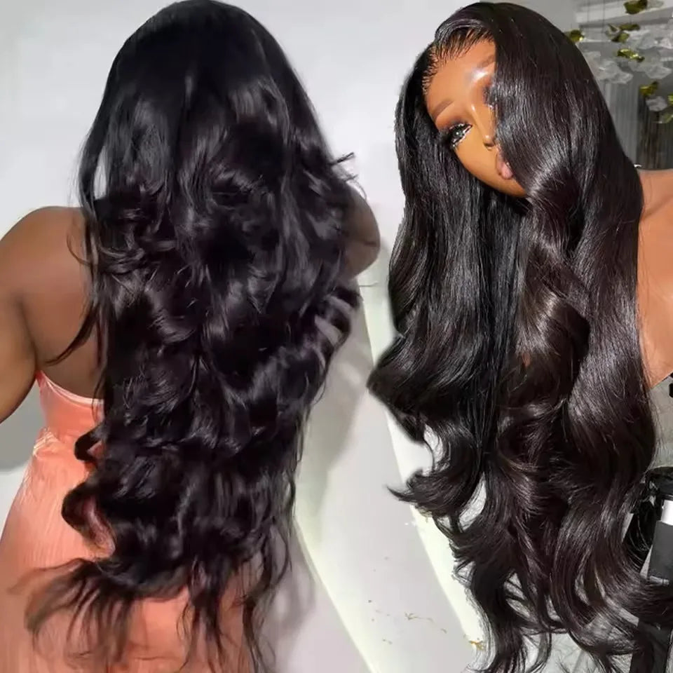 40 Inch Body Wave 13x6 HD Transparent Lace Frontal Wig Human Hair 13x4 Lace Front Wig Brazilian Pre Plucked Lace For Black Women