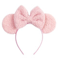 New Classic Cute Mouse Ears Chic Headband 5"Bow Girls And Kids  Hairband Festival Cosplay DIY Hair Accessories Christmas Gift