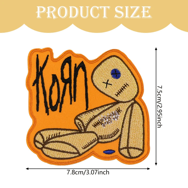 1PC Rock Hip Hop Embroidered Patch Music Punk Morale Inspiring DIY Gift Sew Iron On Patches For Clothes Cap Jacket Trucker Hat
