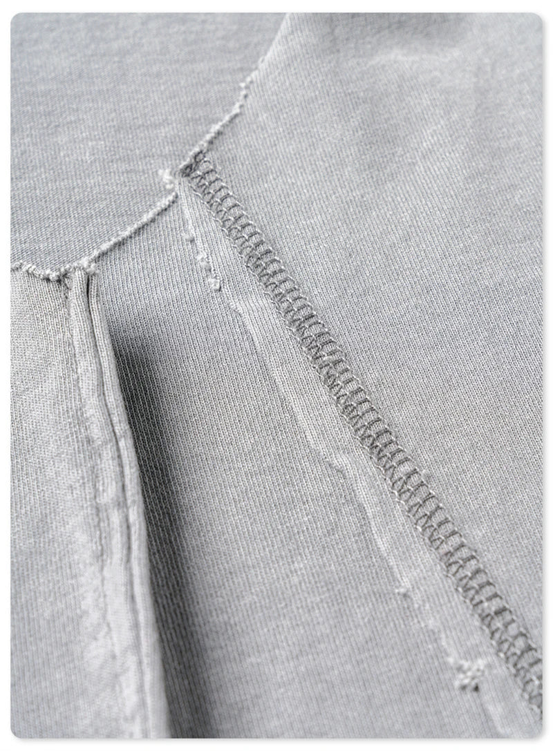 ZODF Vintage 2024 Washed 270gsm Cotton Tank Tops For Men Unisex Summer Relax Fit Slit Sleeveless Vest Streetwears HY0777