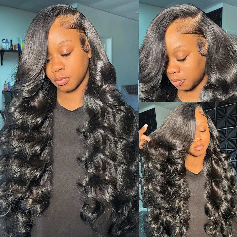 Wigirl High 200 Density 30 40 Inch 13x6 HD Transparent Body Wave Lace Front Human Hair Wigs Brazilian Wavy 13x4 Lace Frontal Wig