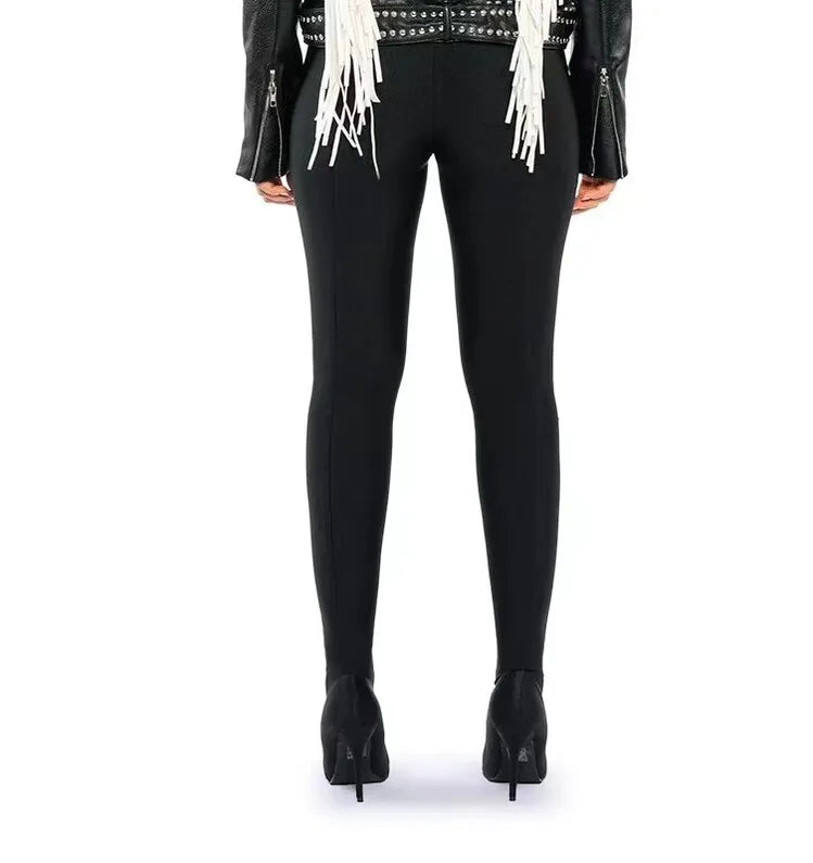 New Elastic Cloth Jumpsuit Pants Boots Women's Racing Party Trendy Sexy Steel Pipe Dance Pants Boots High-heel 10cm Size 34-46