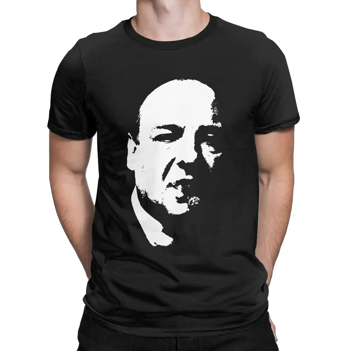 Tony Soprano The Sopranos T-Shirts for Men Funny 100% Cotton Tee Shirt Round Neck Short Sleeve T Shirt Birthday Gift Clothing