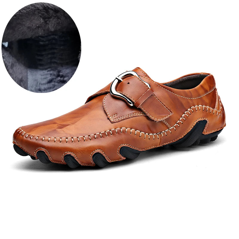 Crocodile Skin Loafer Shoes Men Genuine Leather Slip-on Moccasins Handmade Male Outdoor Casual Shoes Drive Walk Luxury Leisure