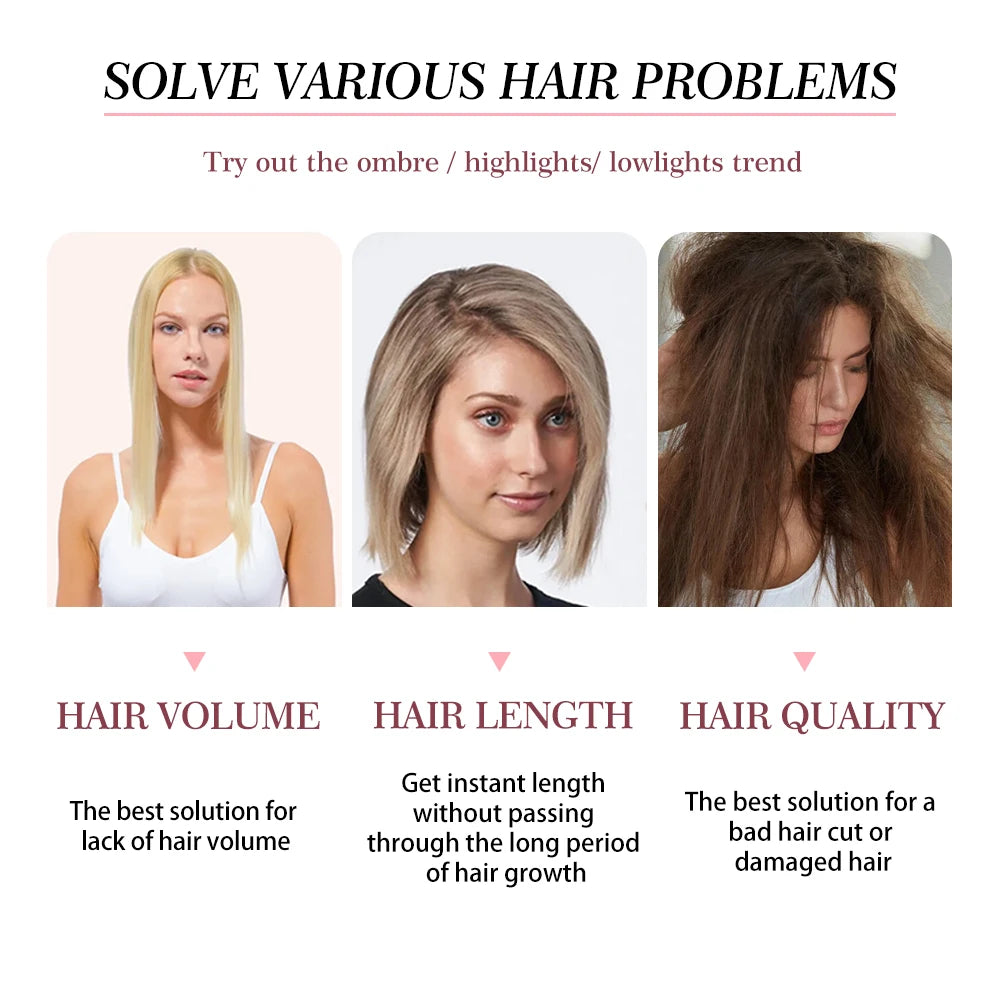 24-32 Inch Bio Protein Straight Hair Bundles Synthetic High Temperature 150g 200g Ombre Brown M888 Orange Soft Hair Weaving