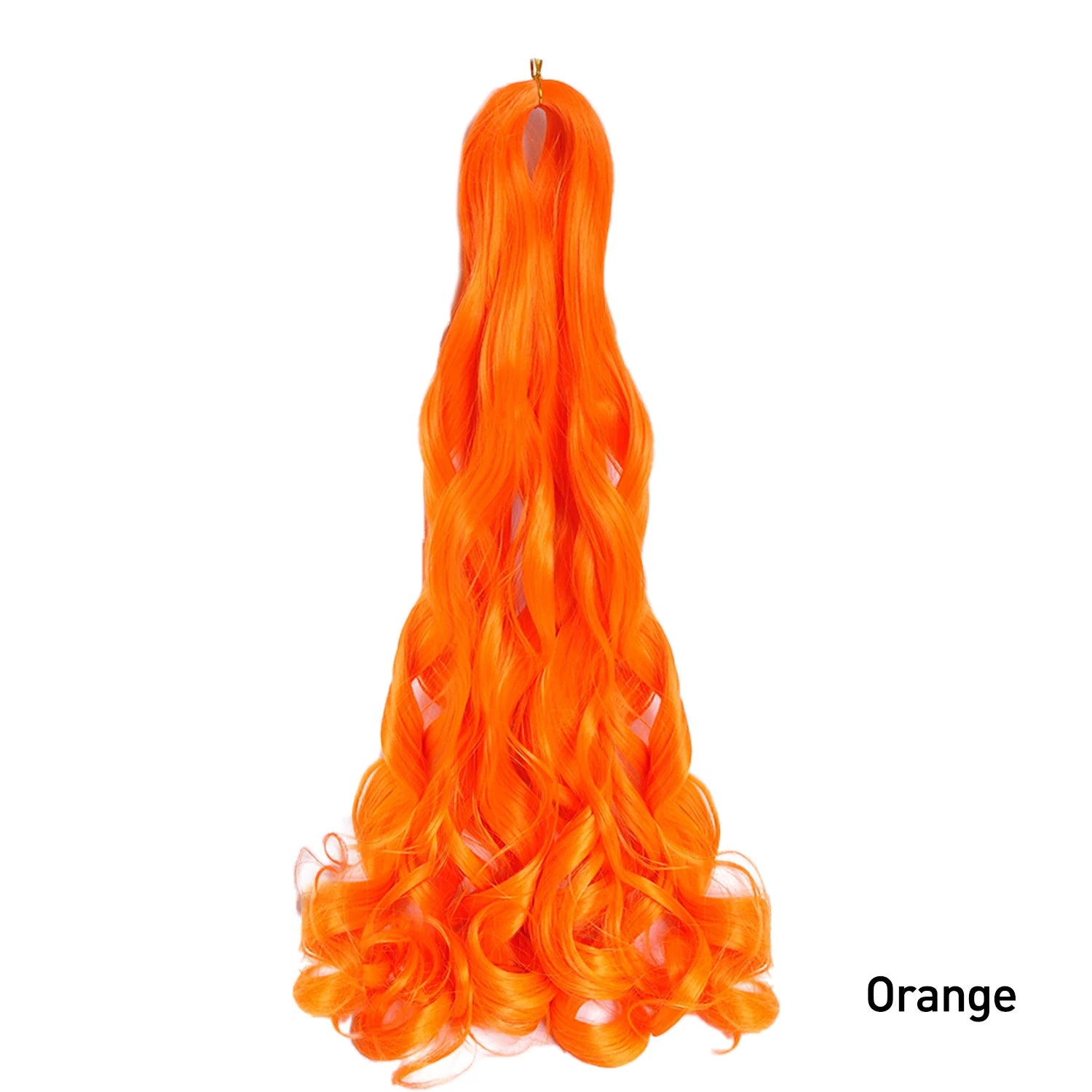 French Curly Crochet Braiding Hair Synthetic Loose Wave Ombre Braids Hair for Women Spiral Curls Pre Stretched Hair Extensions