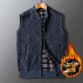 Winter Plus Velvet Thick Wool Vest Thick Knitted Cardigan Chopped Shoulder Vest