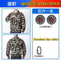 Clothes with fans in summer heatstroke prevention and cooling air conditioning men's clothing refrigeration work Outdoor Jacket
