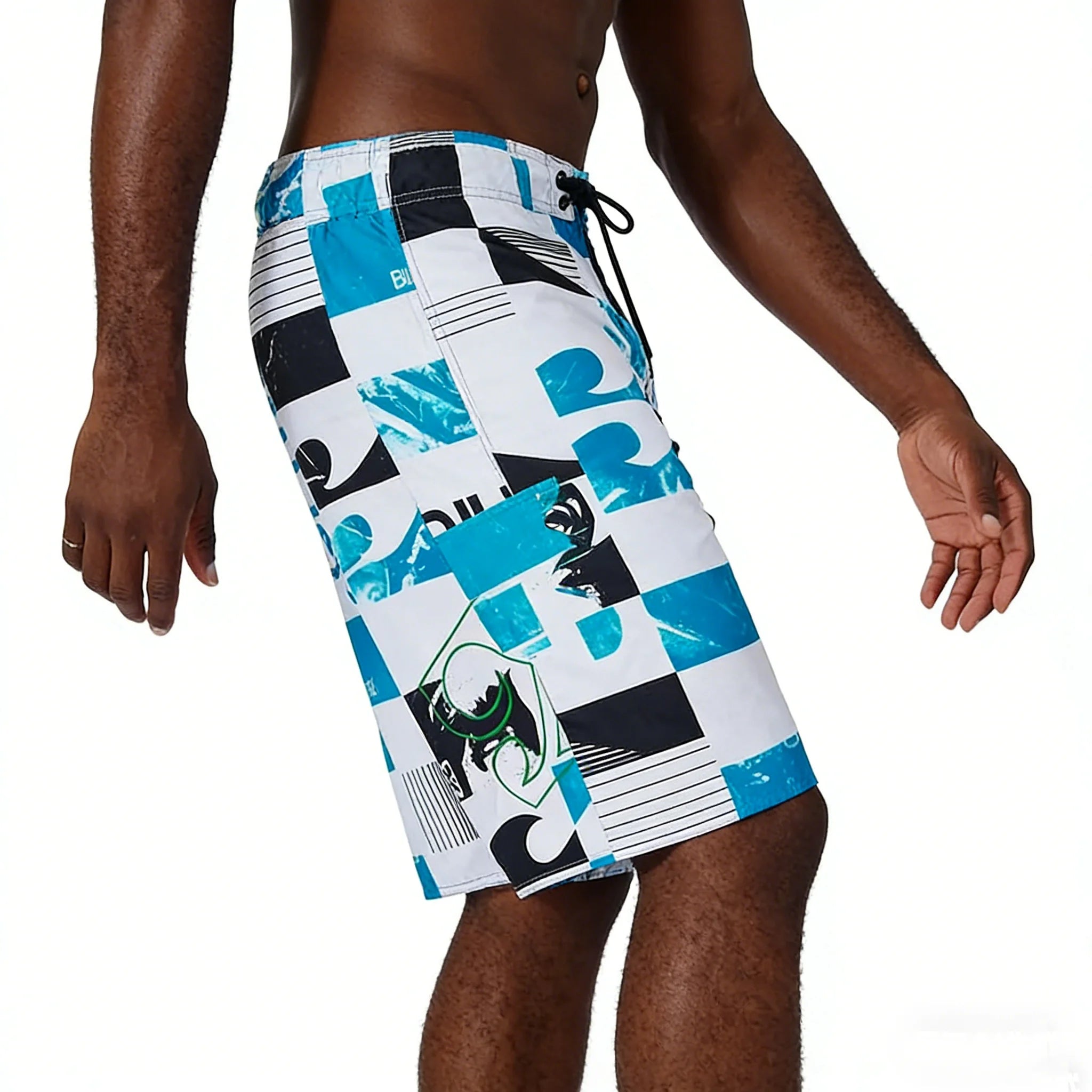 Quick Drying Beach Shorts for Men Surf Beach Shorts Fast Dry Swim Trunks with Bermuda, Fitness Muscle Short Pants, Summer, New,
