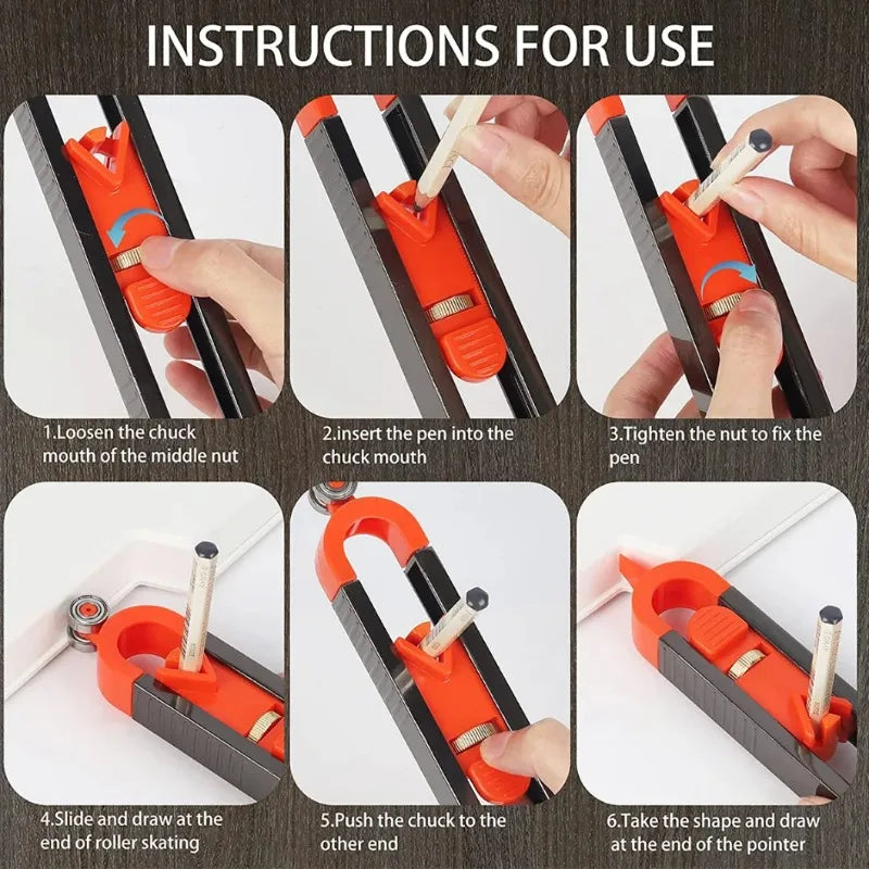 Precision Contour Gauge Scribe Tool for Woodworking Irregular Shape Profile Duplicator Tool for Van Conversion Projects