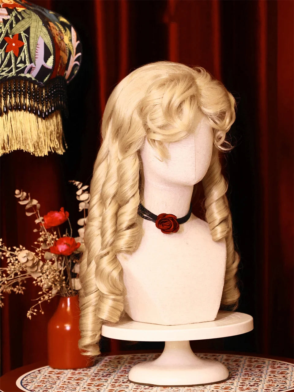 LM Golden Wig Synthetic Ombre Long Straight/Body Wave Middle Part Heat Resistant Natural Hair Wigs For Women Cosplay