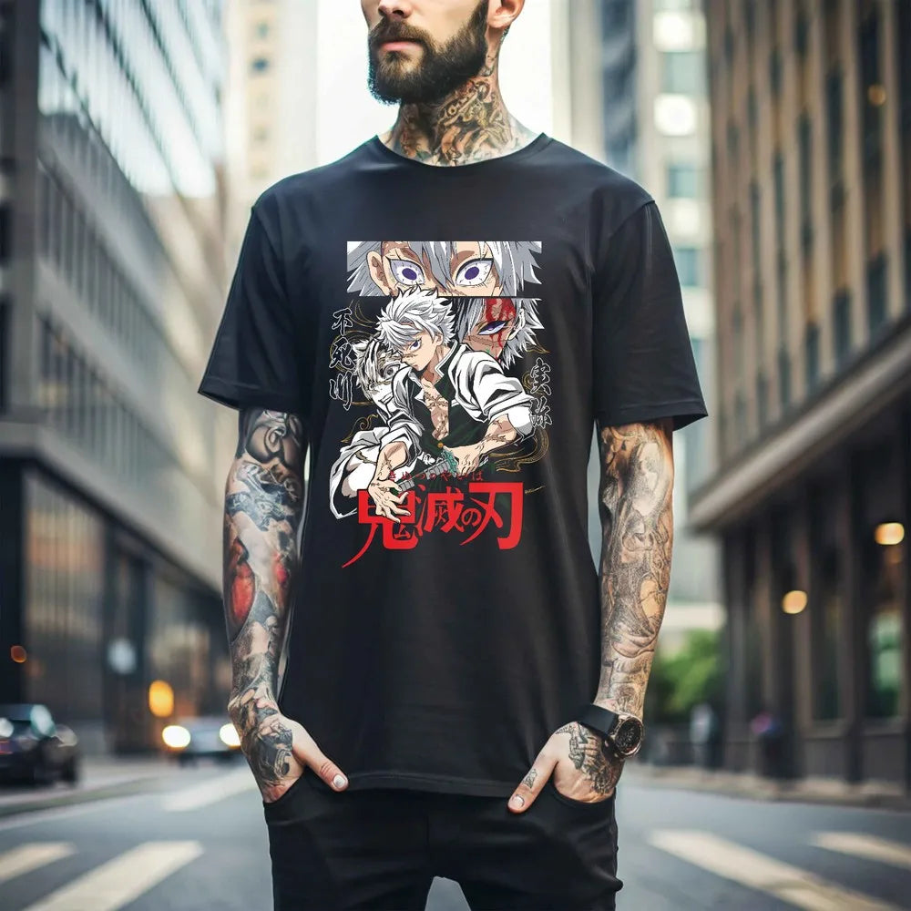 Sanemi Shinazugawa T-shirt wind hashira Demon Slayer Horror anime Gift shirt 310