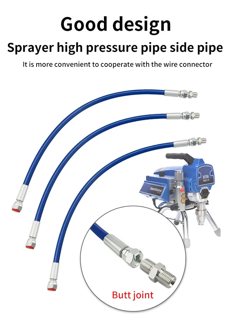 Spray Hose Airless Hose 5800PSI High Pressure Pipe Airless Sprayer Paint Hose For Sprayer Gun Pipe BSP 1/4" Multipurpose Hose