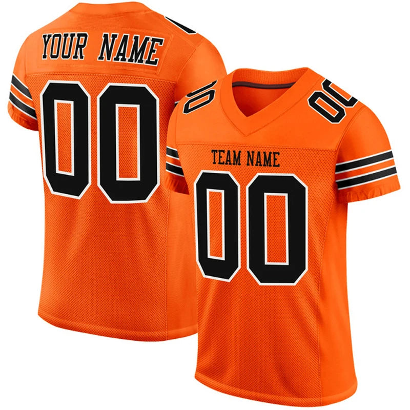 Red Series Customized Football for Men Jersey Personlized Sew Team Football Short Sleeves Athletic Tee Shirts Unisex Top