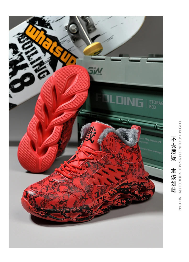 men boots 2023 New Winter Slippers Warm Men Shoes Waterproof Non-Slip Plush Sneakers Male tenis shoes Boots Men Sneakers Winter