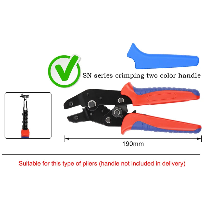 Crimping tool pliers jaws SN-48BS / 02C / 06WF / 06 / 2546B /  03H, used for crimping terminals