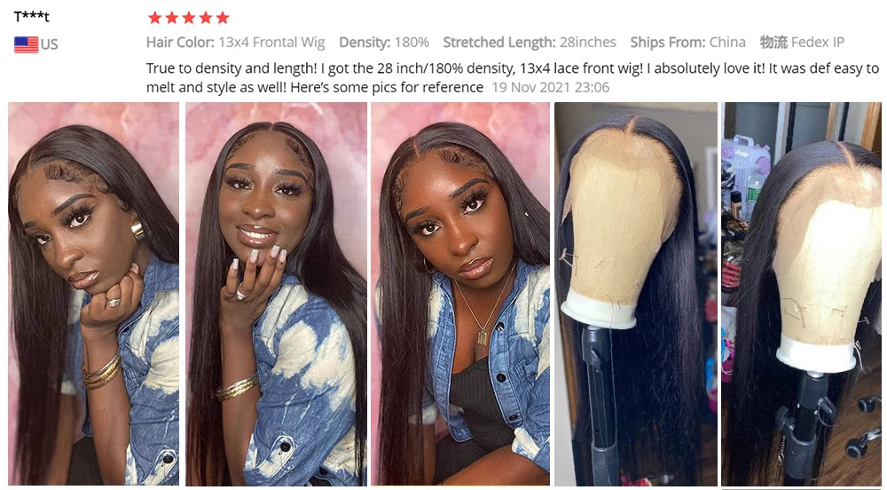 Glueless Wigs HD Transparent Lace Front Human Hair Wig 13x4 13x6 Bone Straight Frontal Wig Pre Plucked 4x4 HD Lace Closure Wig