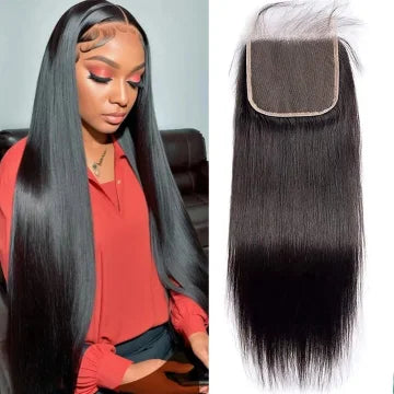 2x6 Lace Closure Peruvian Straight Closure 5x5 100% Human Hair Rtraight 13x4 Lace Frontal Closure 4x4 Natural Color Remy Hair
