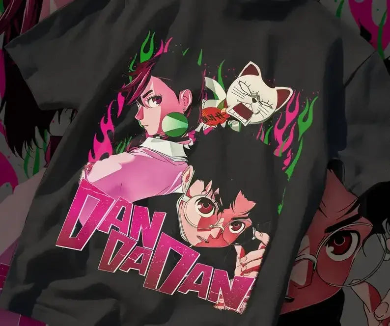 New Anime T-Shirt Dandadan Momo Ayase Okarun Gift Shirt All Sizes Graphic T-Shirt Oversized T-Shirt Men's and Women's Fashion