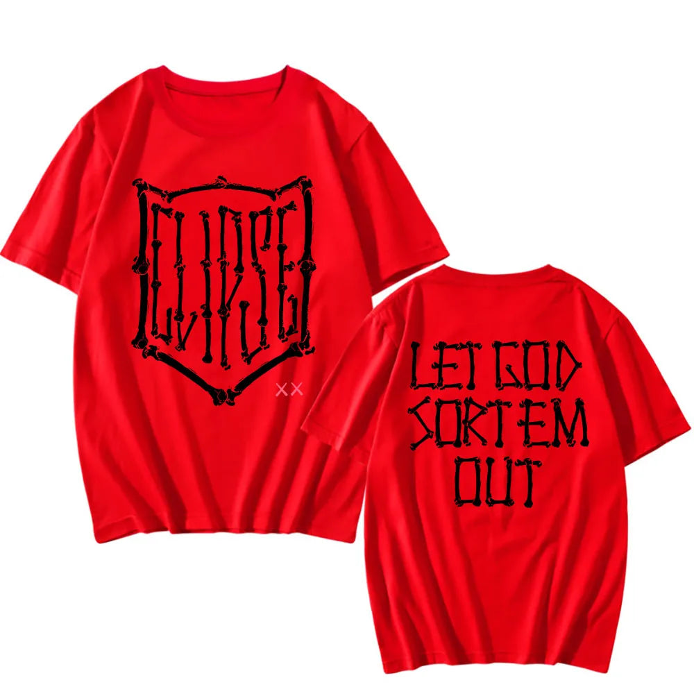 Let God Sort Em Out T-shirt Clipse Hip Hop Group Printing Tshirts Fashion Unisex Streetwear Summer Short Sleeve Men T Shirt Male