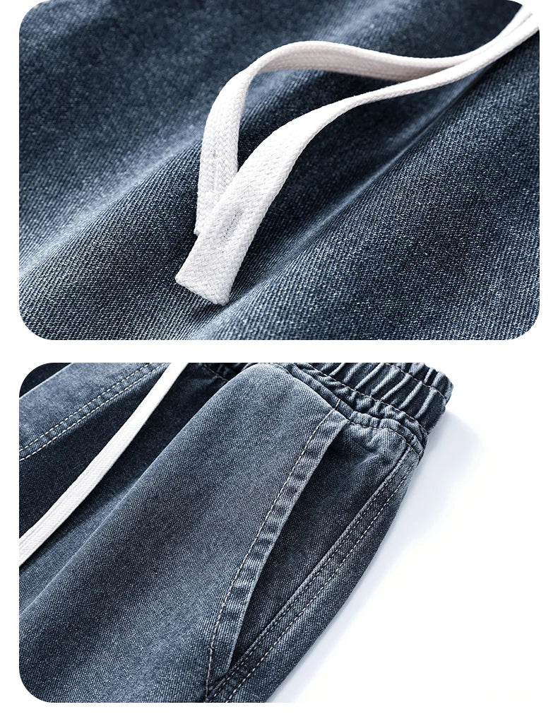 Men's Jeans American Loose Wide-leg Loose Straight Casual Trousers Street Hip-hop Baggy Jeans Black Grey  Blue Streetwear Men