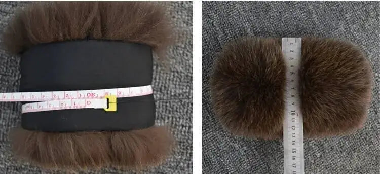 100% Real Fox Fur Cuffs Winter Natural Warm Oversized Arm Warmmer Wristband High Quality Coat Jacket Sleeve Fashion Luxury Cuffs