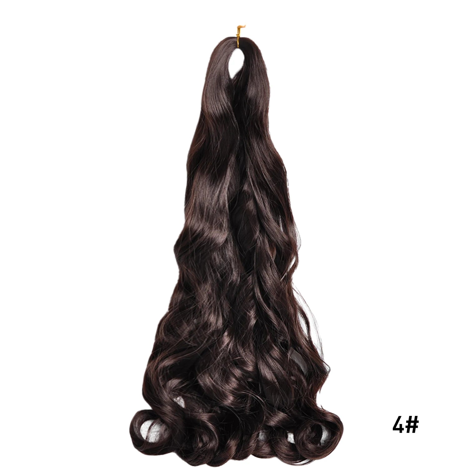 French Curls Braiding Hair Extensions 24Inch Synthetic Curl Hair Loose Wave Spiral Curl Crochet Hair Braids For Black Women