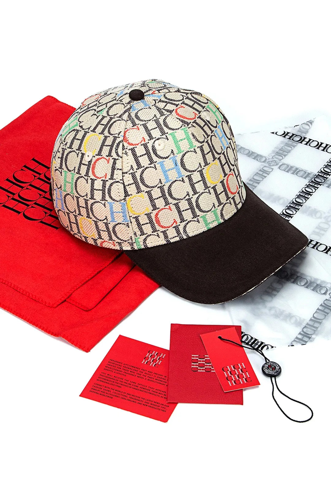 CH Unisex Fashion Trend High Quality Letters Printed Design Niche Brands Fashion Casual Baseball Cap Cap