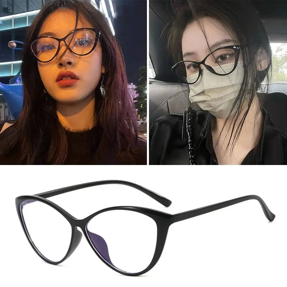2024 Retro Myopia Glasses Women Mens Glasses European and American Style Cat Eye Reading Glasses-1.0 To -4.0 Eye Glasses