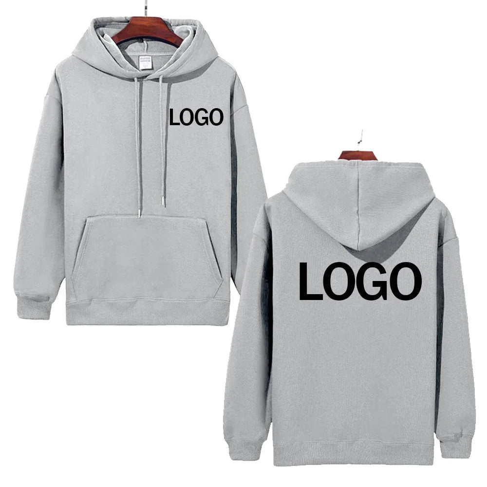 Heavy men's and women's autumn and winter sweatshirts, 500g velvet warm hoodies, customise your logo, casual fashion sweatshirts