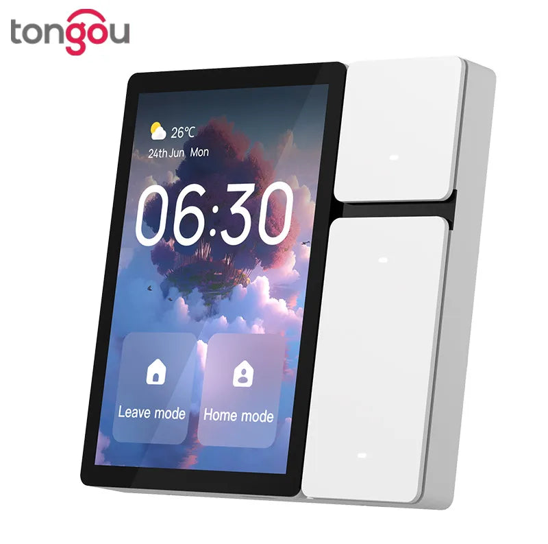 TONGOU Tuya WiFi 3.5-inch Smart Home Control Panel Tuya Zigbee Wall Switches Home Automation LCD Screen IR Remote Controlle