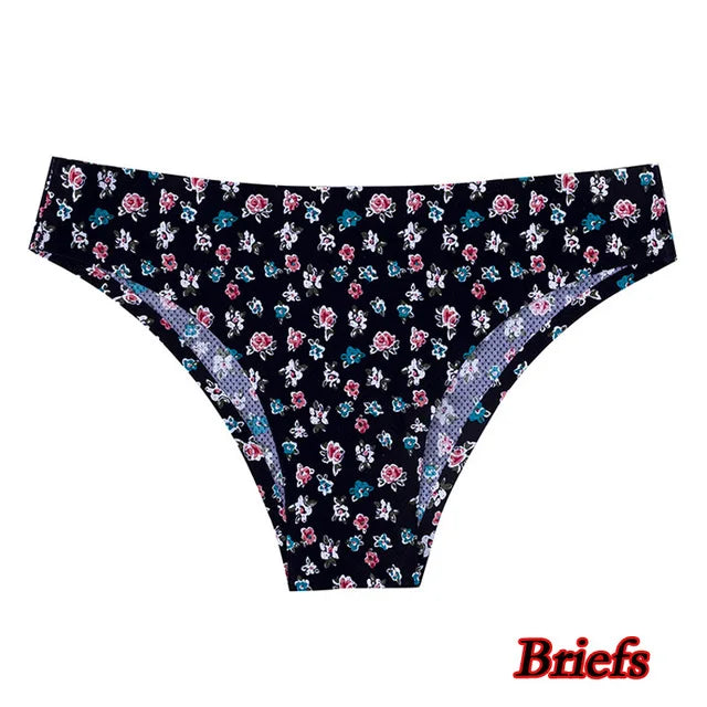 Poblador Sexy Women's Panties Seamless Underwear Comfortable Print G-string Thongs Intimate Female Lingerie Ladies Pantys Tanga
