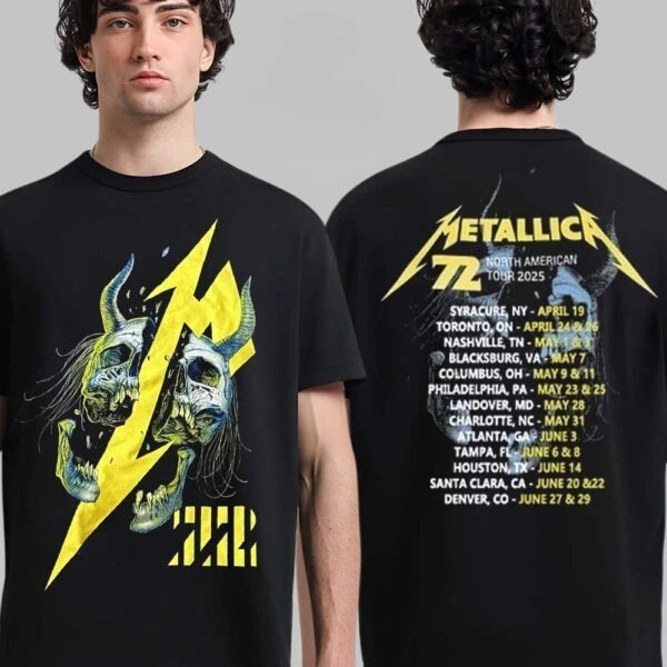 Men's and Women's Autumn and Winter Pure Cotton T-shirt Tour in 2025, Breathable and High-quality, A Must-have for The Festival
