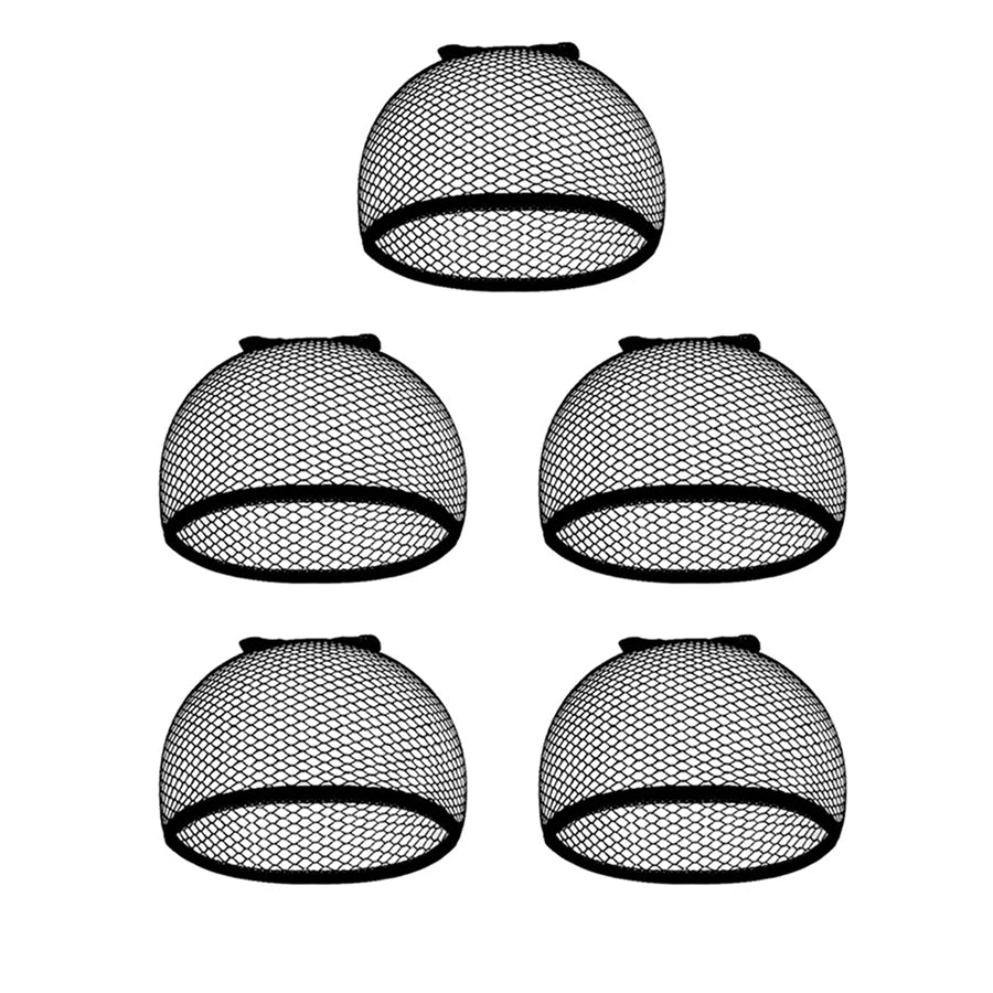 Mesh Wig Cap Stretchable Elastic Black Hair Net Stretch Open Ended Fishnet Wig Net Breathable Mesh Cap for Wig Accessories