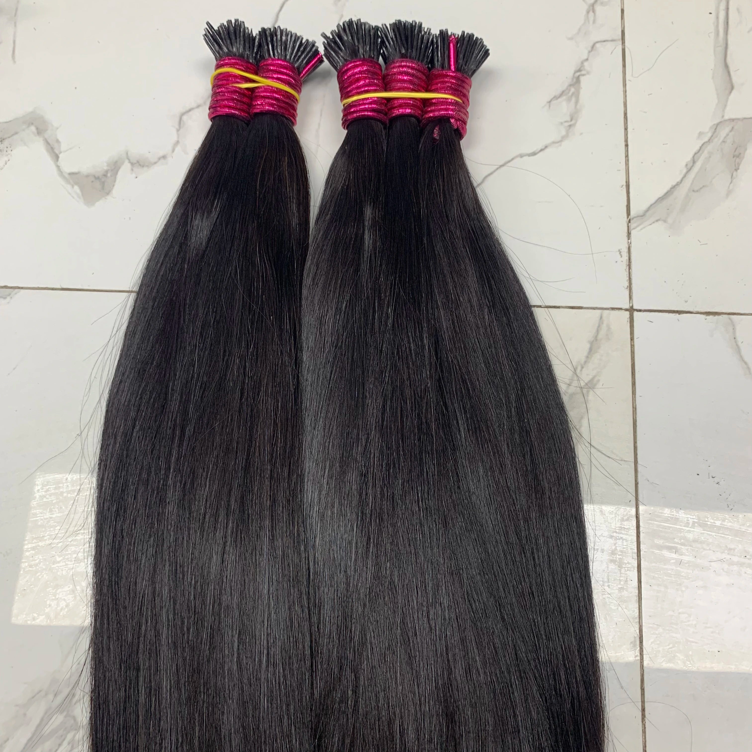 Straight ITIP Human Hair Extension 12A 100% Real Human Hair Extensions 0.8g/pc Capsule Keratin Human Fusion Hair Extension