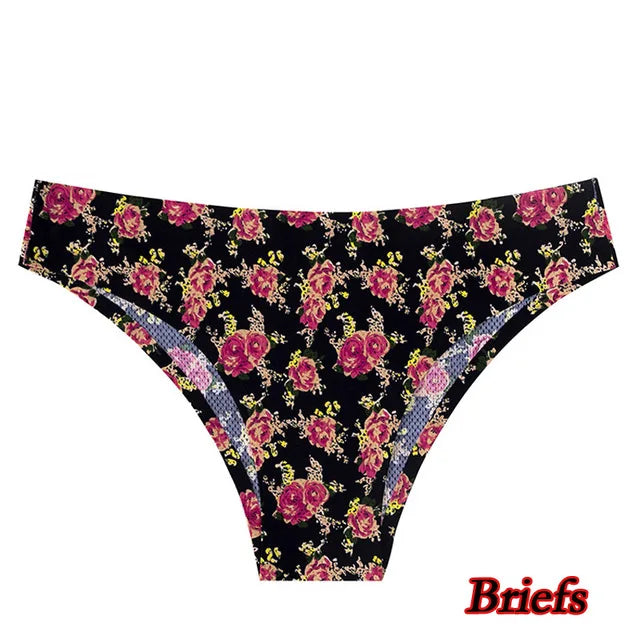 Poblador Sexy Women's Panties Seamless Underwear Comfortable Print G-string Thongs Intimate Female Lingerie Ladies Pantys Tanga