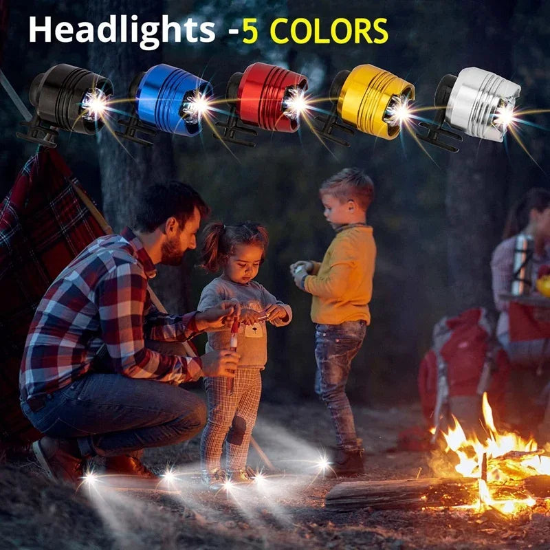 1Pcs NEW Waterproof Shoe Light Outdoor Camping Charms Adult Kids Shoe Decoration Headlights for Accessories