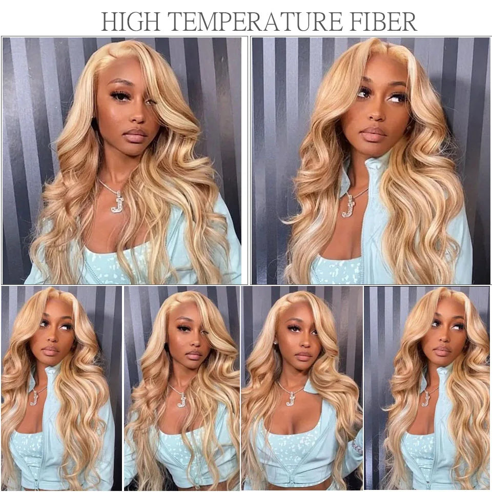 30Inches 200grams Orange Light Brown 12# M888# Body Wave Hair Weave Bundles Blond 27/613 White High Temperature Synthetic Hair