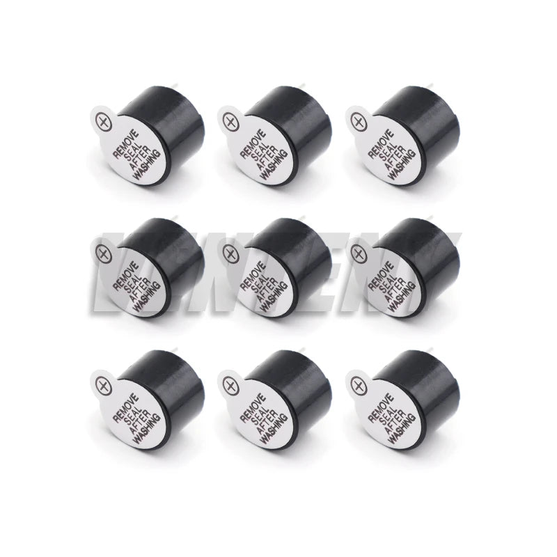 10PCS 3V 5V 12V 12 x 9.5MM Active Buzzer Magnetic Long Continous Beep Tone