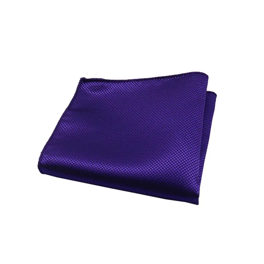 HUISHI Men's Hanky Jacquard Handkerchief Solid Plain Suits Pocket Square For Men Wedding Business Party Kanky Pocket Gifts