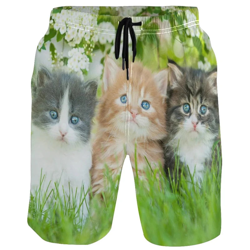 Vintage Chinese Carp Dragon 3d Printed Beach Shorts Street Short Pants Men Summer Loose Swim Trunks Quick Dry Board Shorts