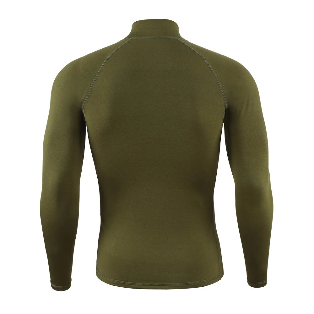 New Outdoor Sports Underwear Camo Training Long-Seeved Tops + Pants Suit Fitness Camping Army Hiking Hunting Underwear Clothes