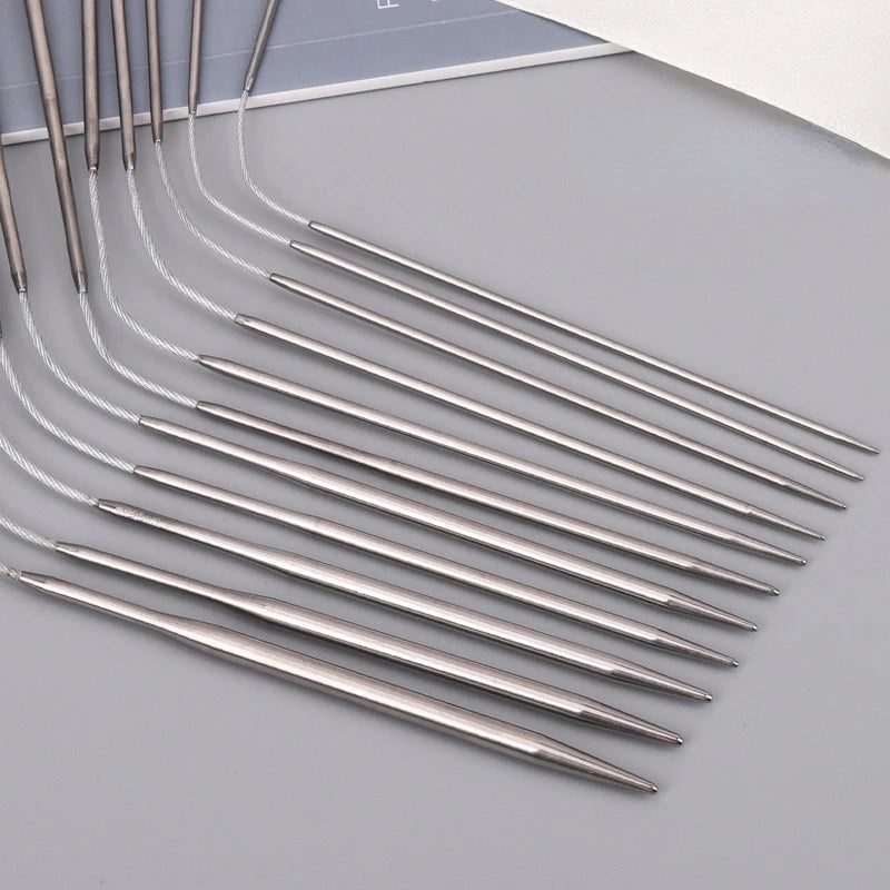 Circular Socks Knit Needles Metal Small Knitting Cable Circular Knitting Needles for Babies Sleeves Knitting Sewing Accessories