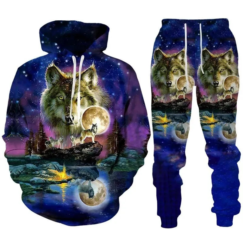 2023 New Men's Skull Hoodie Sweatshirts 3D print Head Pattern Hooded Pullover Autumn Fashion Casual Sweatshirt