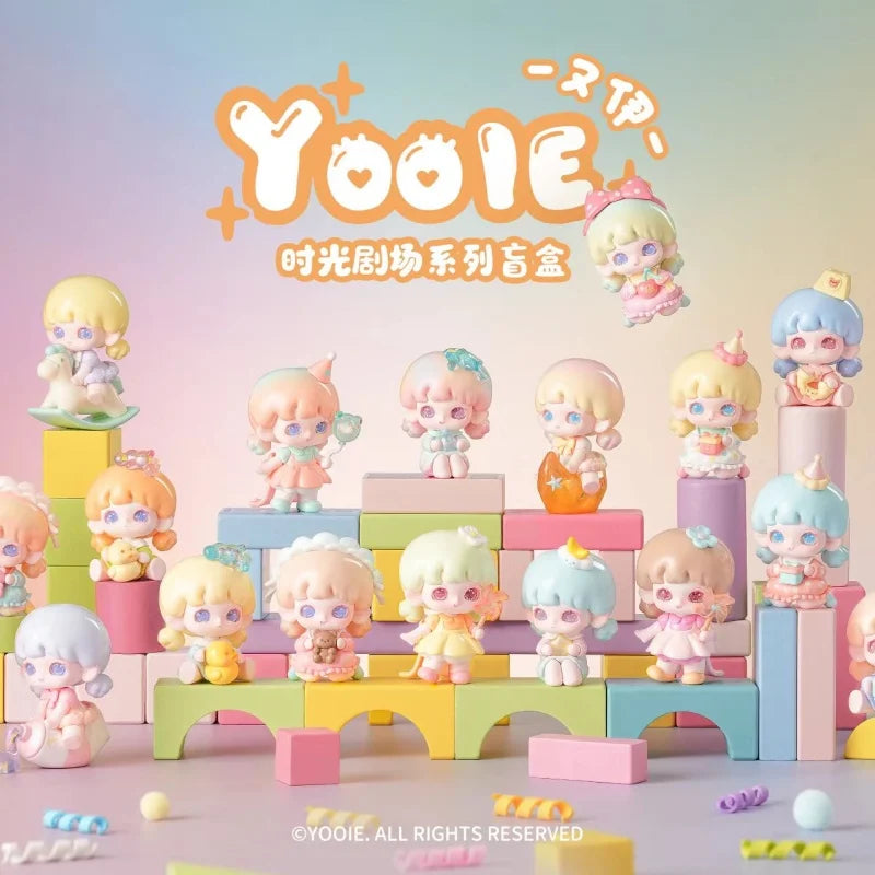 Original Yooie Theatre Time Series Mini Blind Box Blind Bag Trendy Toys Cute Figurines Collectibles Birthday Gifts For Girls