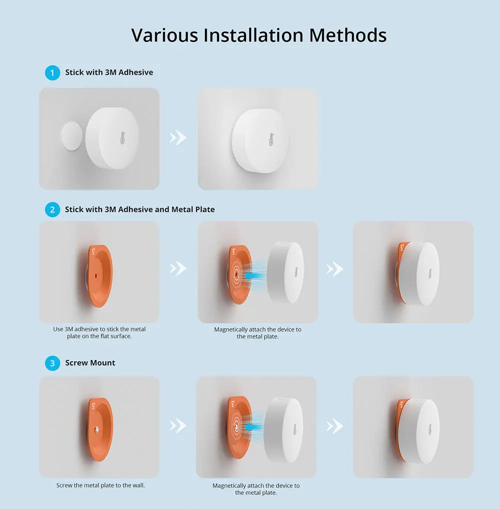 SONOFF SNZB-02P Zigbee Temperature and Humidity Sensor Smart Home Comfort Alert High Accuracy & Fast Refresh Need Zigbee Hub